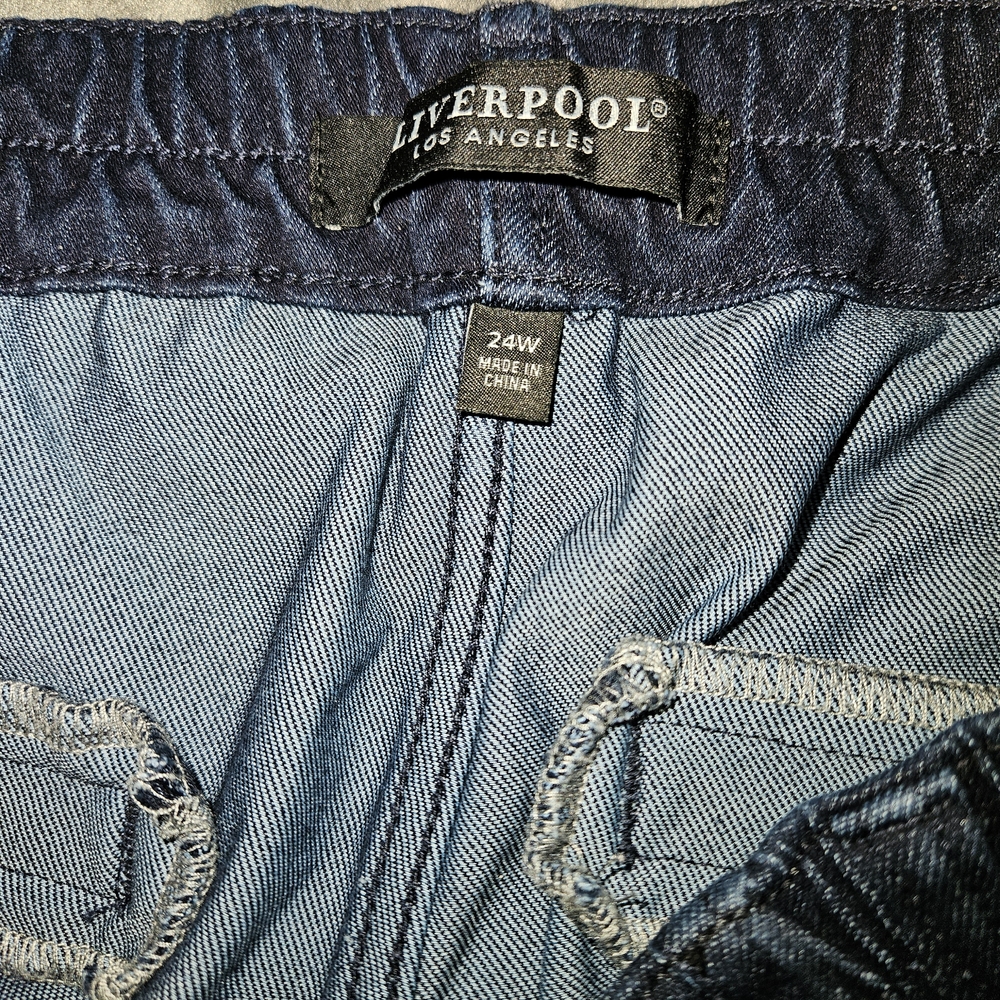 Liverpool Jeans Company Blue Ankle & Cropped Jeans